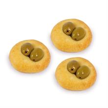 FOCACCINA SEMOLA CON OLIVE VERDI GR.35 (3,5 KG)