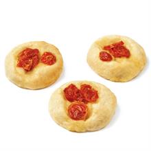 FOCACCINA DI SEMOLA CON POMODORINI GR.40 - KG.3,5