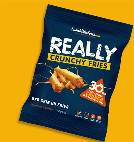 PATATE REALLY CRUNCHY 9X9 KG2,5(4)SKIN OFF LWF901-LW