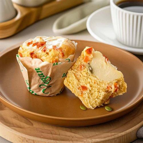 MUFFIN CAROTE E SEMI DI ZUCCA GR.100 PZ.24-GIA' PRONTO-VEGAN