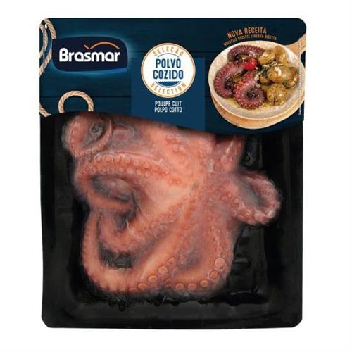 POLPO COTTO INTERO 800/1100 CIRCA KG.6 A CT. - BRS