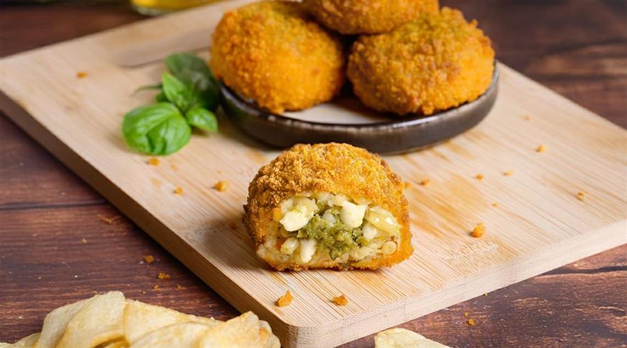 FRITTATINA PESTO BASILICO E STRACC GR.50 (KG.1X5) P.FORNO